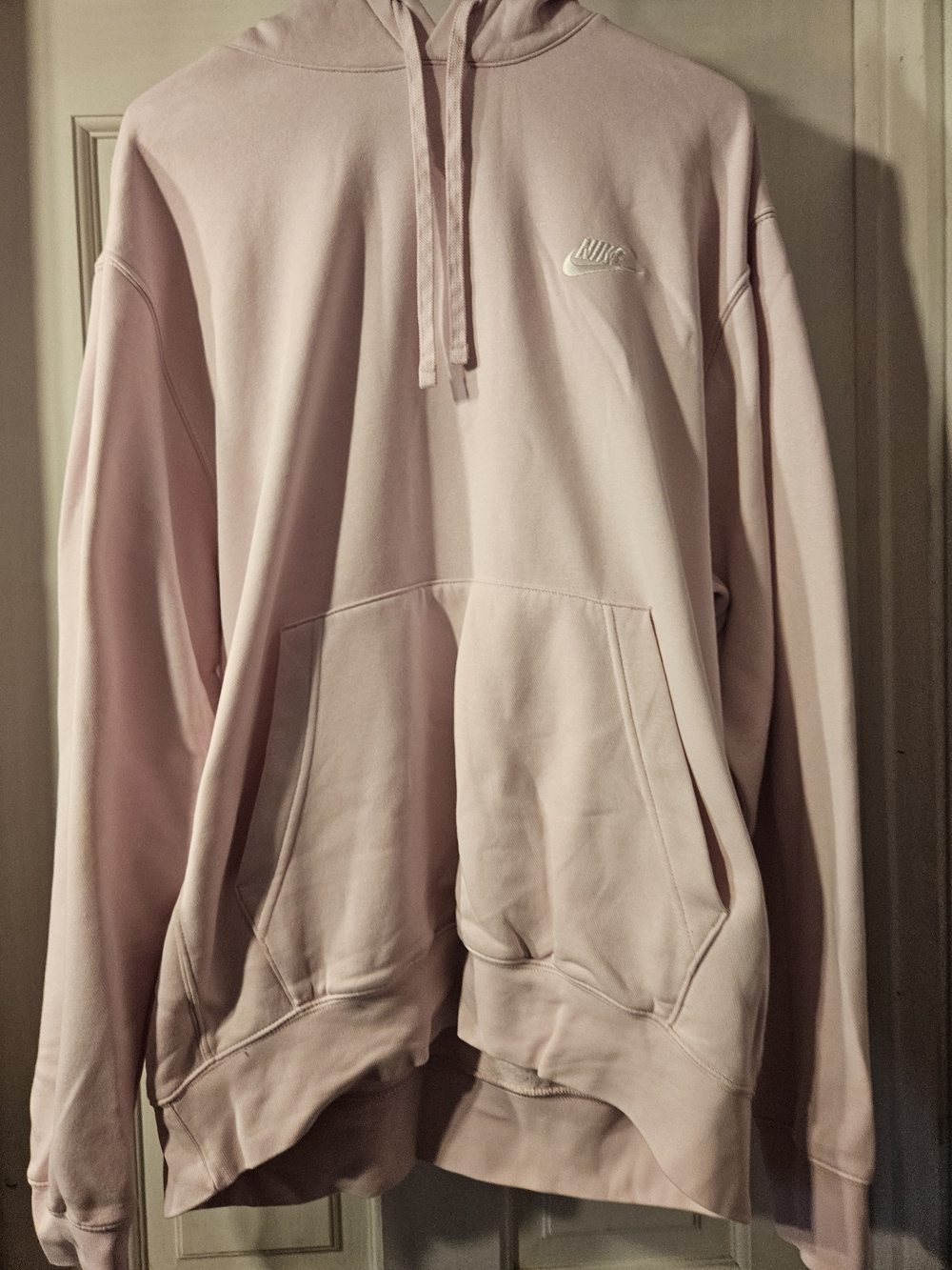 Nike Men's Pink Pullover Hoodie